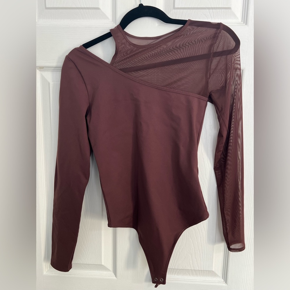 Abercrombie & Fitch brown Asymmetrical Bodysuit
